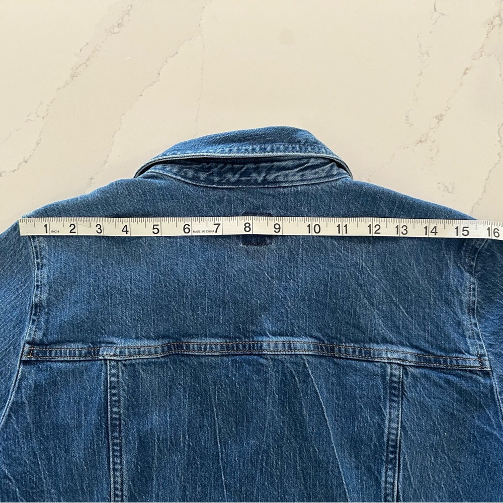 GAP Blue Denim Mini Dress Jacket - Picture 11 of 11